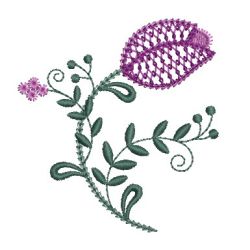 Heirloom Flower Buds 03 machine embroidery designs