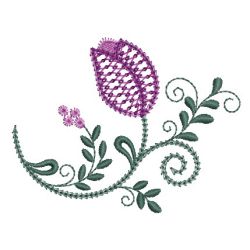 Heirloom Flower Buds 07 machine embroidery designs