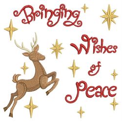 Leaping Reindeers 02(Sm) machine embroidery designs