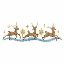 Leaping Reindeers 03(Sm) machine embroidery designs