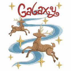 Leaping Reindeers 10(Lg) machine embroidery designs