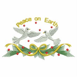 Christmas Doves 07(Md) machine embroidery designs