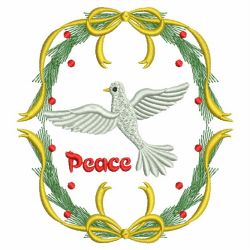 Christmas Doves 09(Md) machine embroidery designs