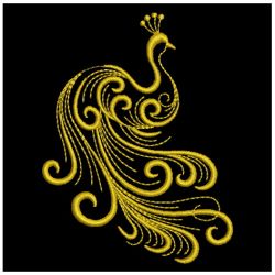 Golden Peacocks 02(Sm) machine embroidery designs