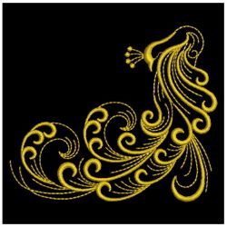 Golden Peacocks 03(Sm) machine embroidery designs