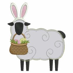 Applique Folk Sheep 02 machine embroidery designs