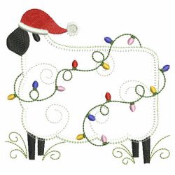 Applique Folk Sheep 04 machine embroidery designs