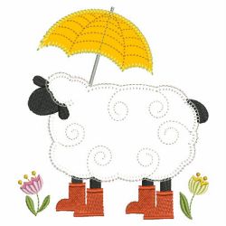 Applique Folk Sheep 07