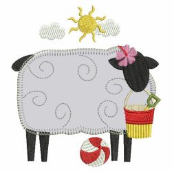 Applique Folk Sheep 08