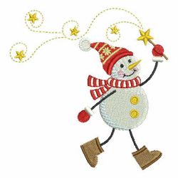 Stick Snowman machine embroidery designs