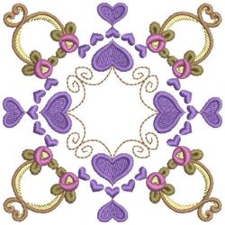 Rose Heart Blocks 01 machine embroidery designs