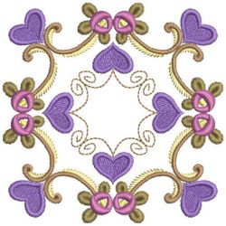 Rose Heart Blocks 02 machine embroidery designs