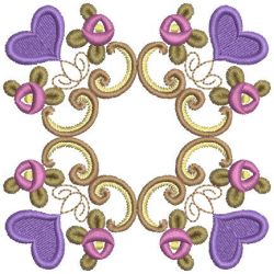 Rose Heart Blocks 06 machine embroidery designs