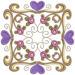 Rose Heart Blocks 07 machine embroidery designs