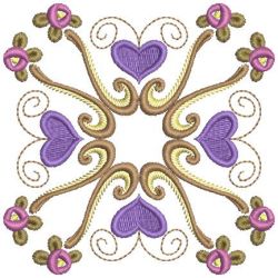 Rose Heart Blocks 09 machine embroidery designs