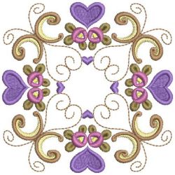 Rose Heart Blocks 10 machine embroidery designs