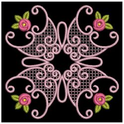 Lacy Rose Quilt 03(Lg) machine embroidery designs