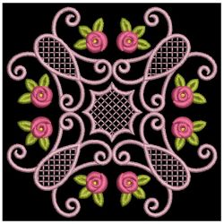 Lacy Rose Quilt 06(Sm) machine embroidery designs