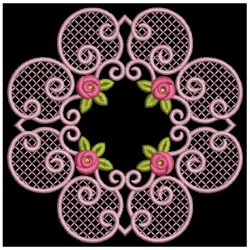 Lacy Rose Quilt 08(Sm) machine embroidery designs