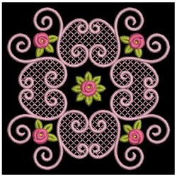 Lacy Rose Quilt 09(Sm) machine embroidery designs