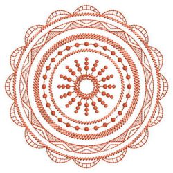 Candlewick Redwork Quilt 05(Lg)