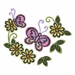 Heirloom Flutterby 02 machine embroidery designs