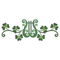 Harp And Shamrocks(Lg) machine embroidery designs