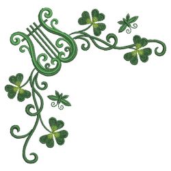 Harp And Shamrocks 02(Lg) machine embroidery designs