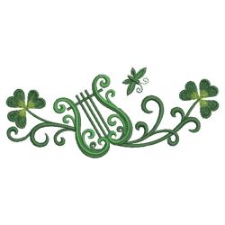 Harp And Shamrocks 04(Sm) machine embroidery designs