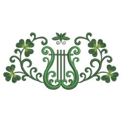 Harp And Shamrocks 05(Lg) machine embroidery designs