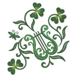 Harp And Shamrocks 09(Lg) machine embroidery designs