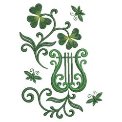 Harp And Shamrocks 10(Lg) machine embroidery designs