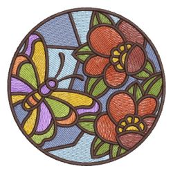 Stained Glass Butterflies machine embroidery designs