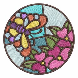 Stained Glass Butterflies 10 machine embroidery designs