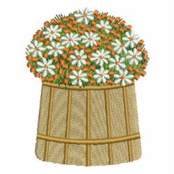 Baskets Of Blooms 03 machine embroidery designs