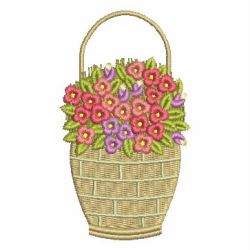 Baskets Of Blooms 09 machine embroidery designs