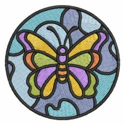 Stained Glass Butterflies 2 01 machine embroidery designs