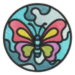 Stained Glass Butterflies 2 03 machine embroidery designs