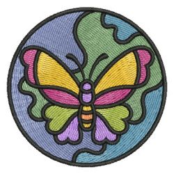 Stained Glass Butterflies 2 06 machine embroidery designs