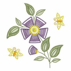 Jacobean Floral 03 machine embroidery designs