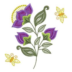 Jacobean Floral 06 machine embroidery designs
