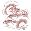 Redwork Koi Fish 12(Md)