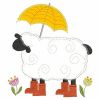 Applique Folk Sheep 07