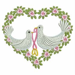 Romantic Doves 03(Sm) machine embroidery designs