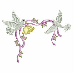 Romantic Doves 04(Lg) machine embroidery designs