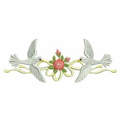 Romantic Doves 05(Md) machine embroidery designs