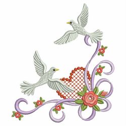 Romantic Doves 06(Sm) machine embroidery designs