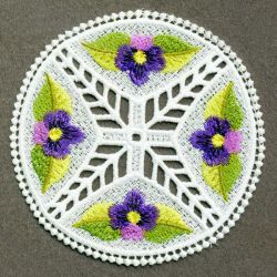 FSL Floral Coasters 3 05 machine embroidery designs