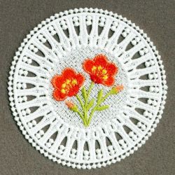 FSL Floral Coasters 3 07 machine embroidery designs