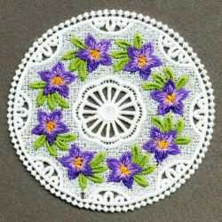 FSL Floral Coasters 3 10 machine embroidery designs